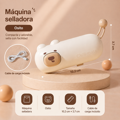 Mini sellador térmico recargable